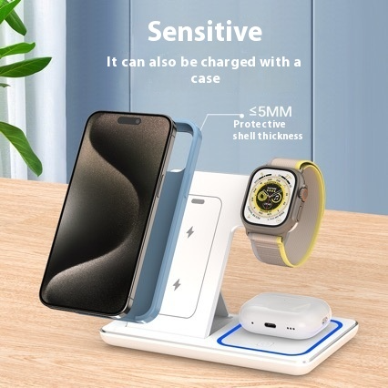 3-in-1 Swift Charge LED Wireless Stand