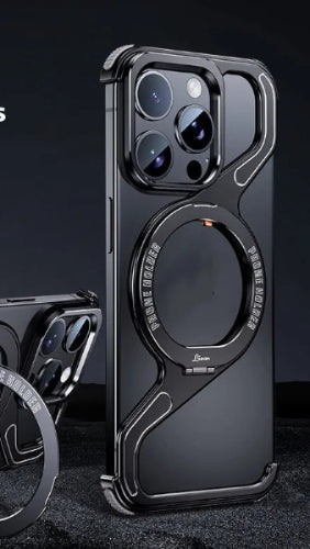 Z-type Metal Bracket Magnetic Phone Case
