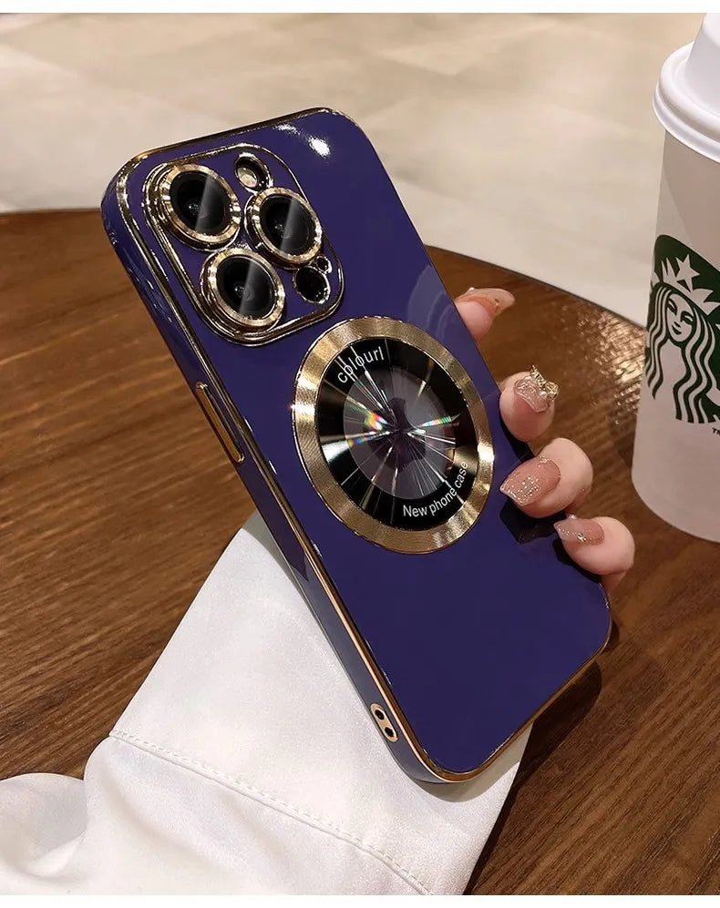 6D Magnetic Phone Case with Magnifying Glass