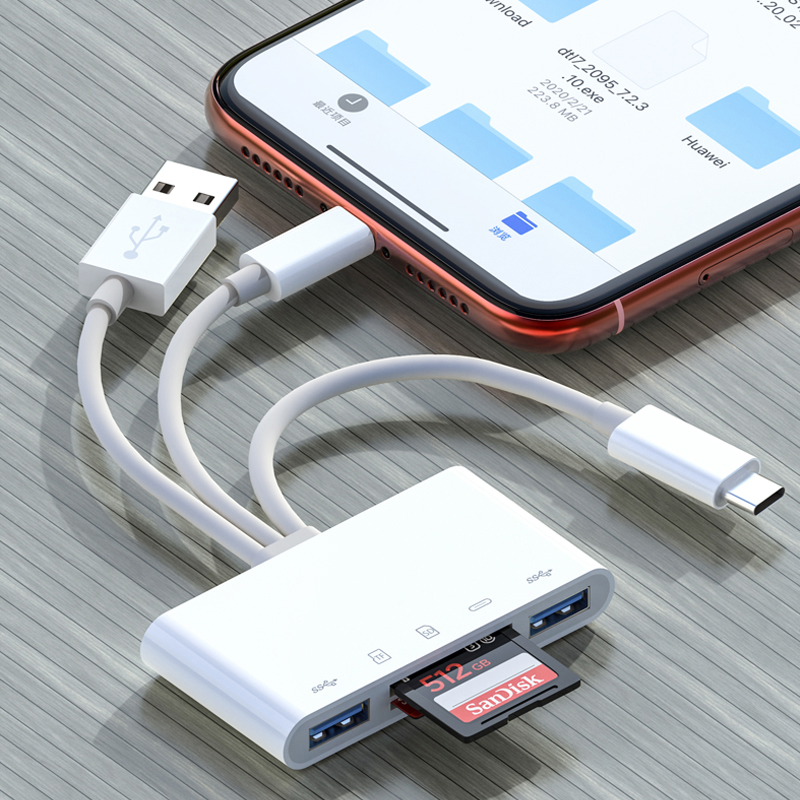 USB-C to SD/TF Card Adapter for iPhone & Tablets