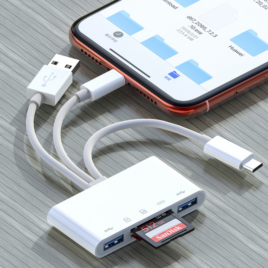 USB-C to SD/TF Card Adapter for iPhone & Tablets