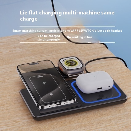 3-in-1 Swift Charge LED Wireless Stand